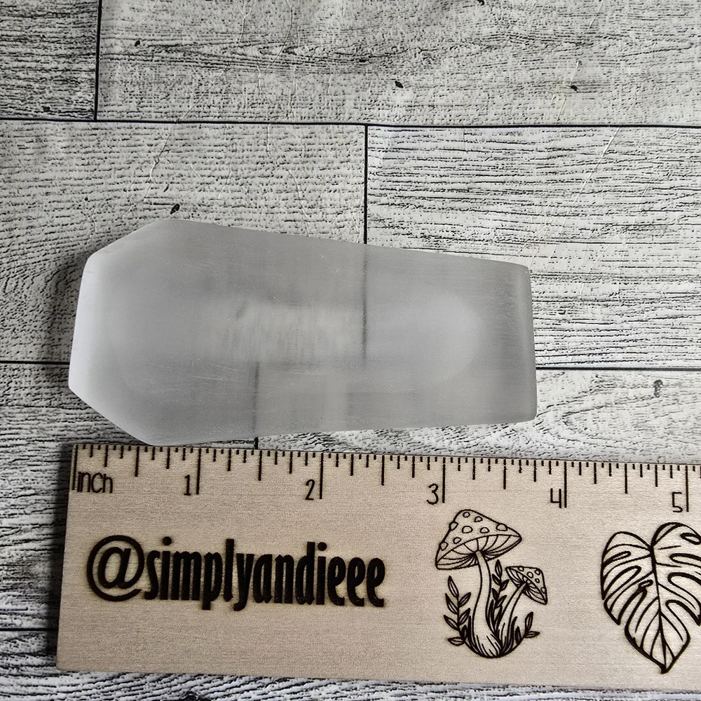 Feldspar Selenite Coffin Trinket Dish